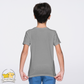 Silver Grey Kids Half Sleeves T-Shirt For Boys - FlyingCart.pk