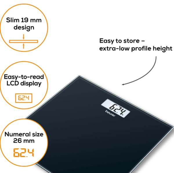 Beurer GS10 Digital Weight Scale with LCD Display - Flyingcart.pk