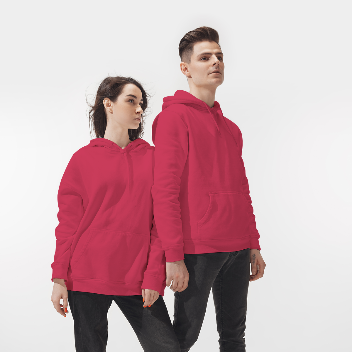 Pullover Hoodie Hot Pink - Flyingcart.pk