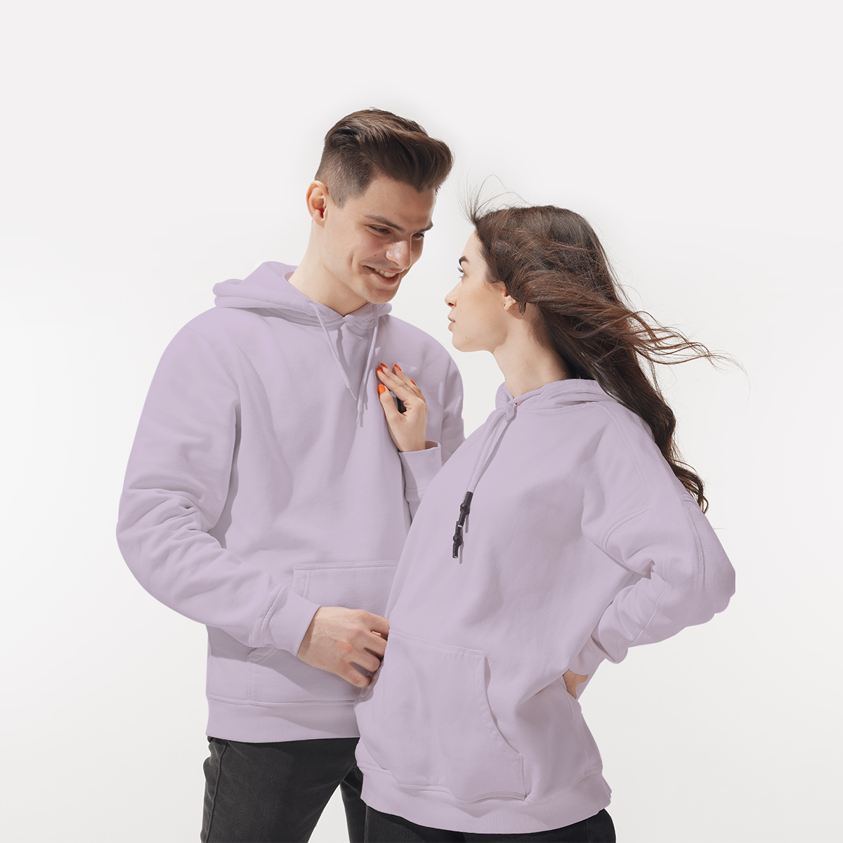 Pullover Hoodie Light Purple - Flyingcart.pk