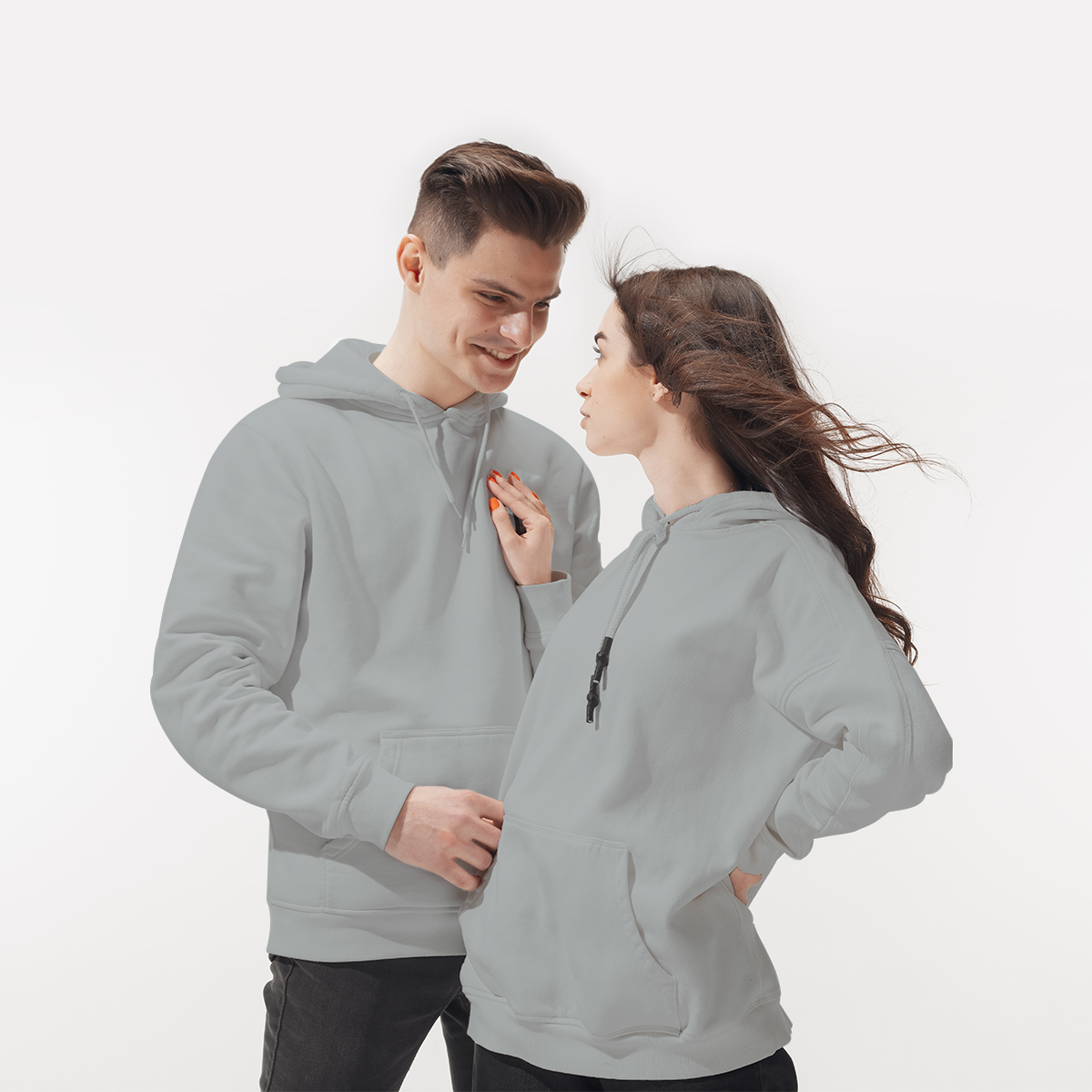 Pullover Hoodie Silver Grey  - Flyingcart.pk