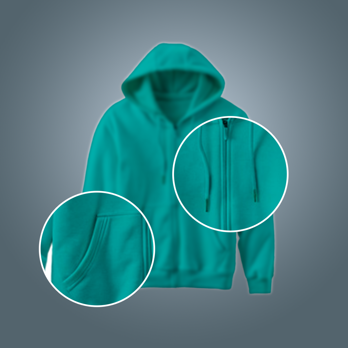 Zipper Sea Green- Flyingcart.pk