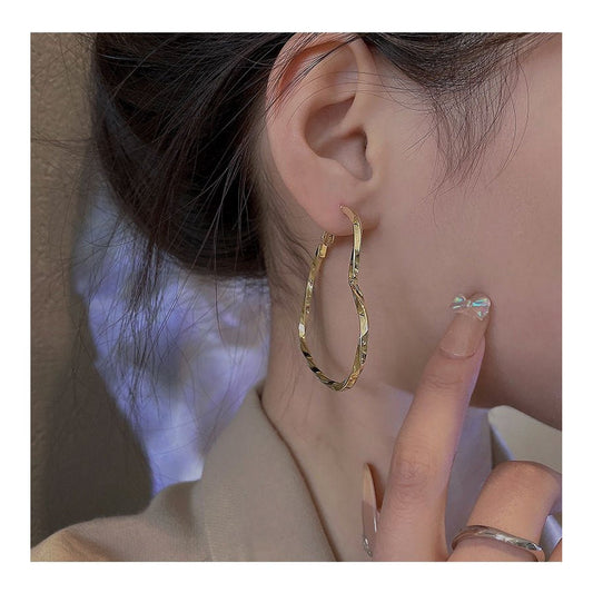 Heart Hoop Earrings - FlyingCart.pk