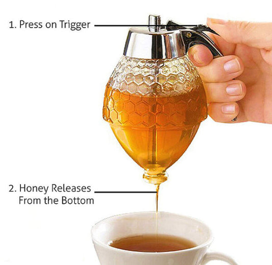 honey-dispenser-juice-syrup-pot-jar-for-storage-easy-pour-honey-syrup-dispenser-jar-200ml-1-flyingcart.pk