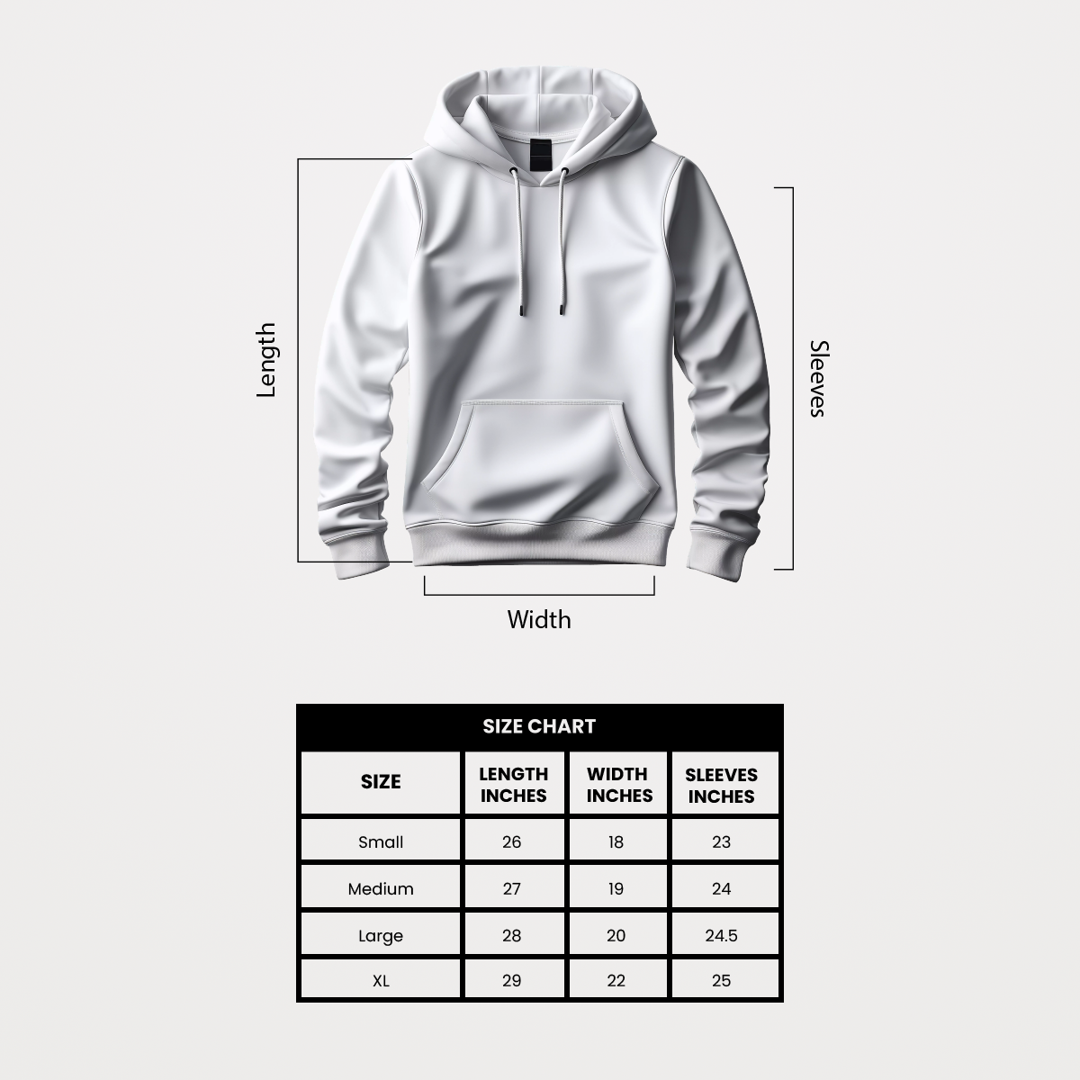 Women Pullover Hoodie White - FlyingCart.pk