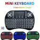 i8 2.4G Mini Wireless Keyboard with Touchpad – 7-Color Backlight - Flyingcart.pk