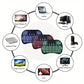 i8 2.4G Mini Wireless Keyboard with Touchpad – 7-Color Backlight - Flyingcart.pk