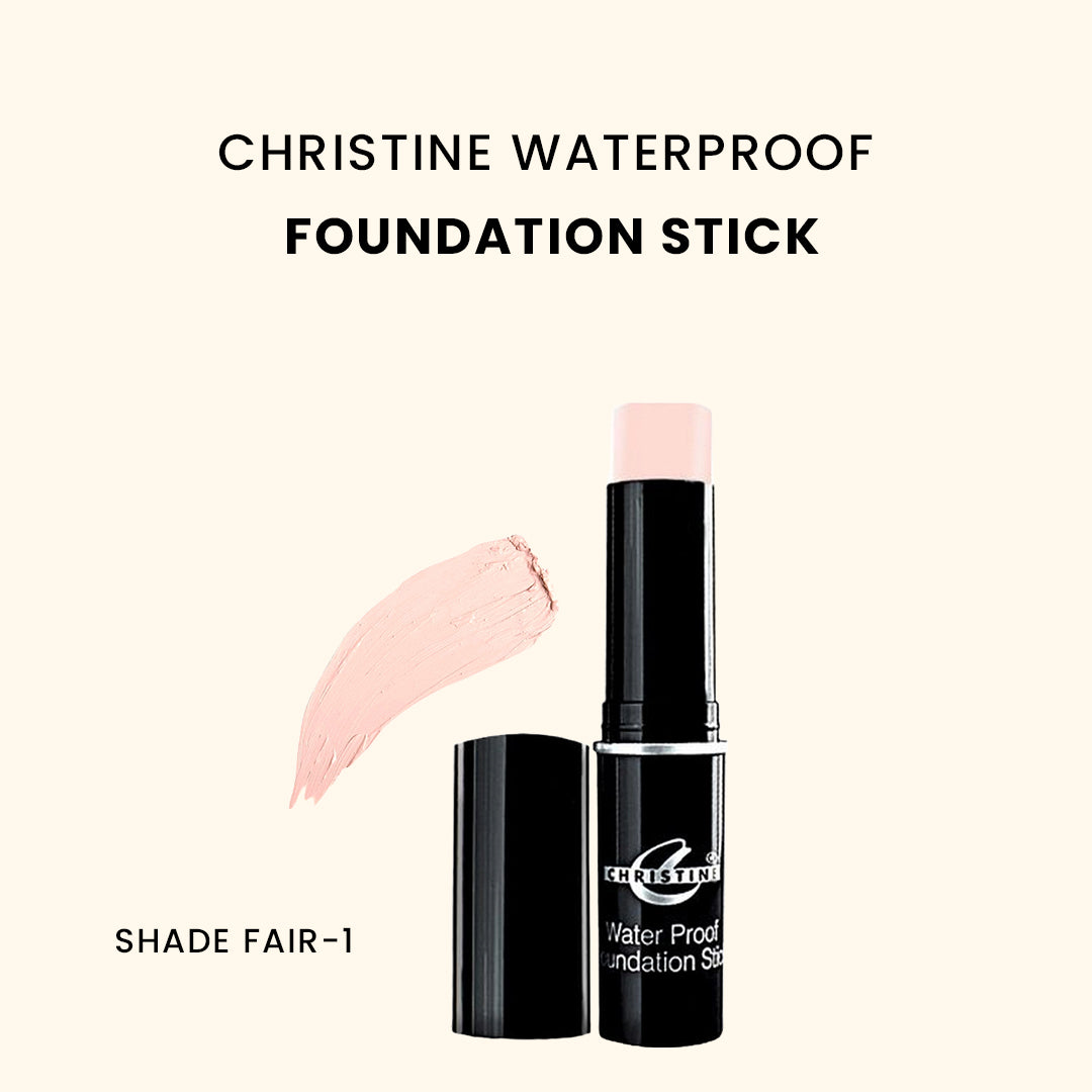 Christine Waterproof Foundation Stick – Shade FAIR-1 - FlyingCart.pk