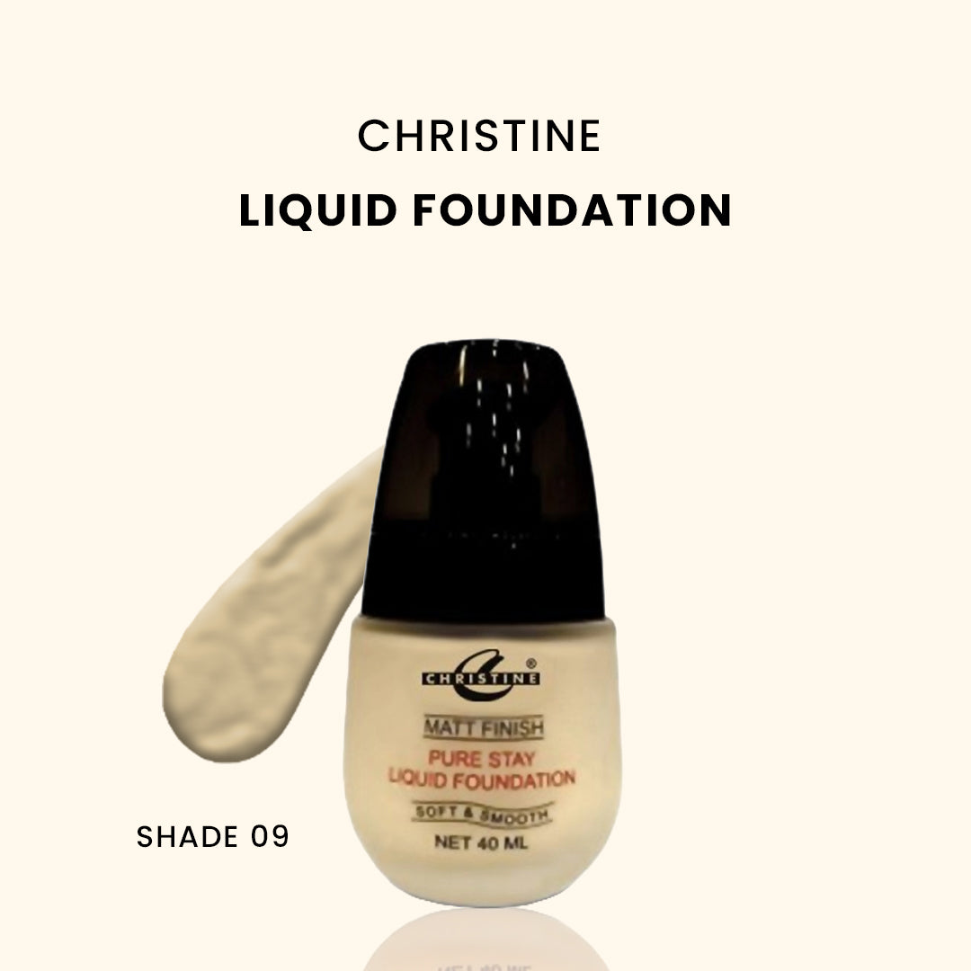 Christine Liquid Foundation – Shade 09 - FlyingCart.pk