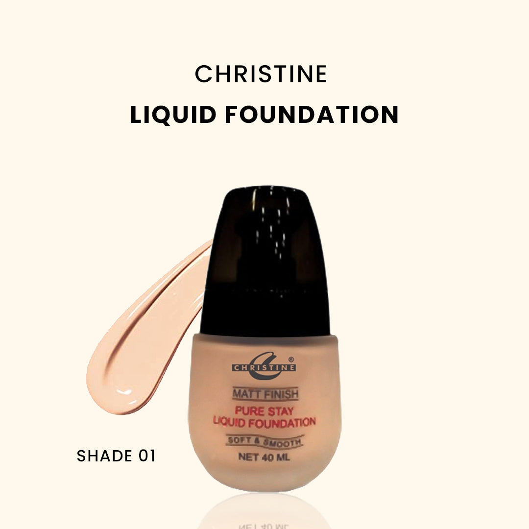 Christine Liquid Foundation 01 - FlyingCart.pk