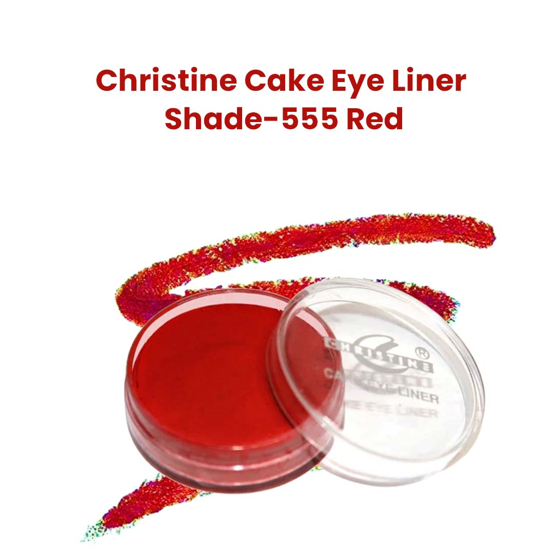 Christine Cake Eyeliner - True Red 555 - Flyingcart.pk