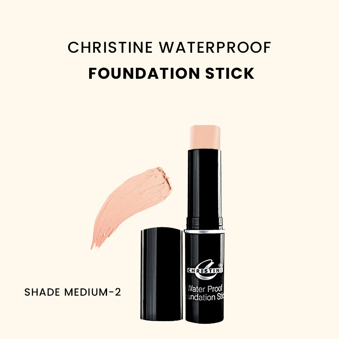 Christine Waterproof Foundation Stick – Shade MEDIUM-2 - FlyingCart.pk