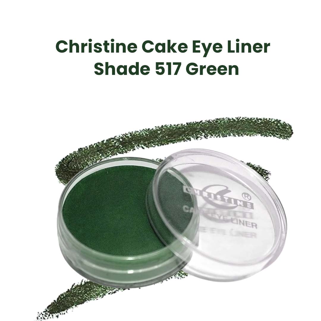 Christine Cake Eyeliner - Green 517 - Flyingcart.pk