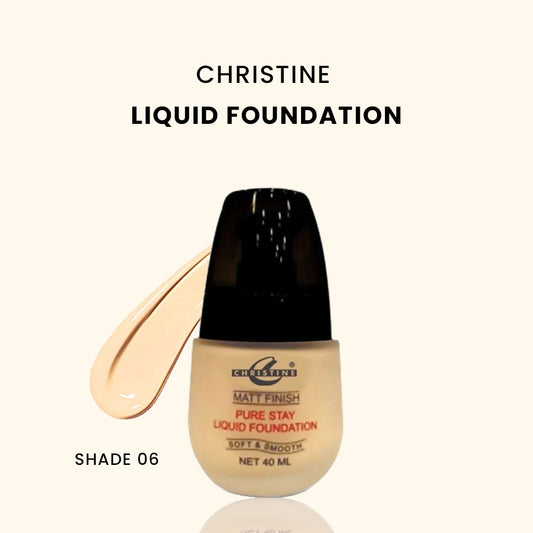 Christine Liquid Foundation – Shade 06 - FlyingCart.pk