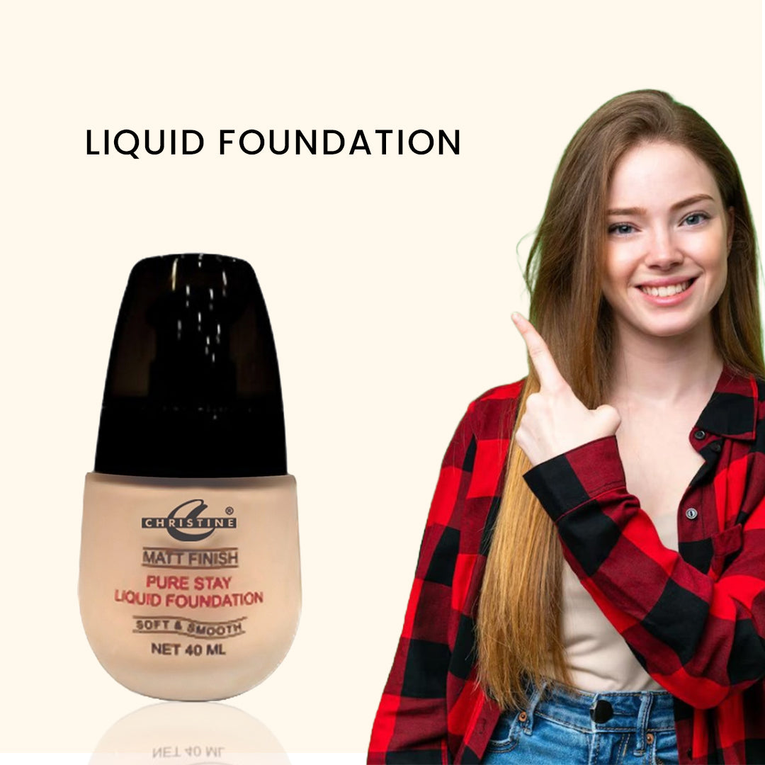 Christine Liquid Foundation – Shade 05 - FlyingCart.pk