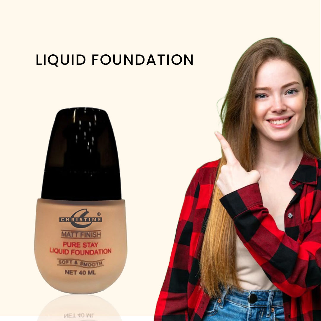 Christine Liquid Foundation – Shade 03 - FlyingCart.pk