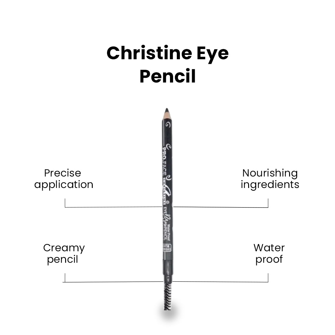 Christine Pro Face Water Proof Eye Brow Pencil with Brush - flyingcart.pk