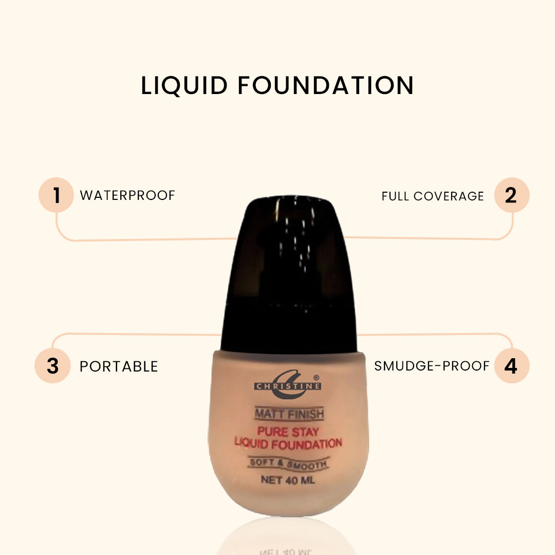 Christine Liquid Foundation 01 - FlyingCart.pk