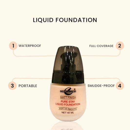 Christine Liquid Foundation 00 -Flyingcart.pk