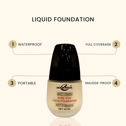 Christine Liquid Foundation – Shade 09 - FlyingCart.pk