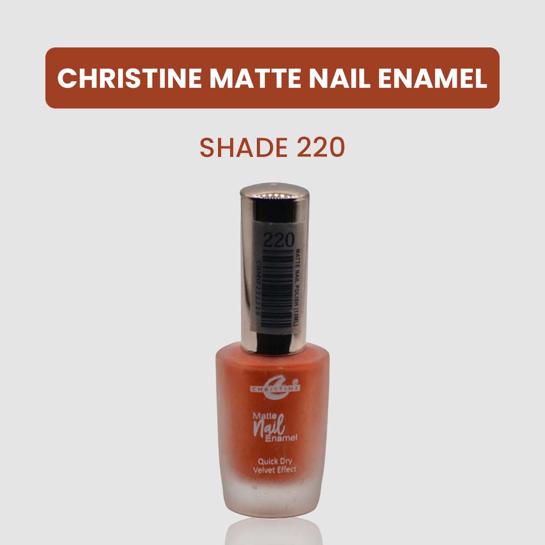 Christine Matte Nail Enamel Shade-220 - Flyingcart.pk