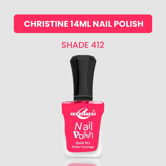 Christine 14ml Nail Polish – Shade 412 - FlyingCart.pk