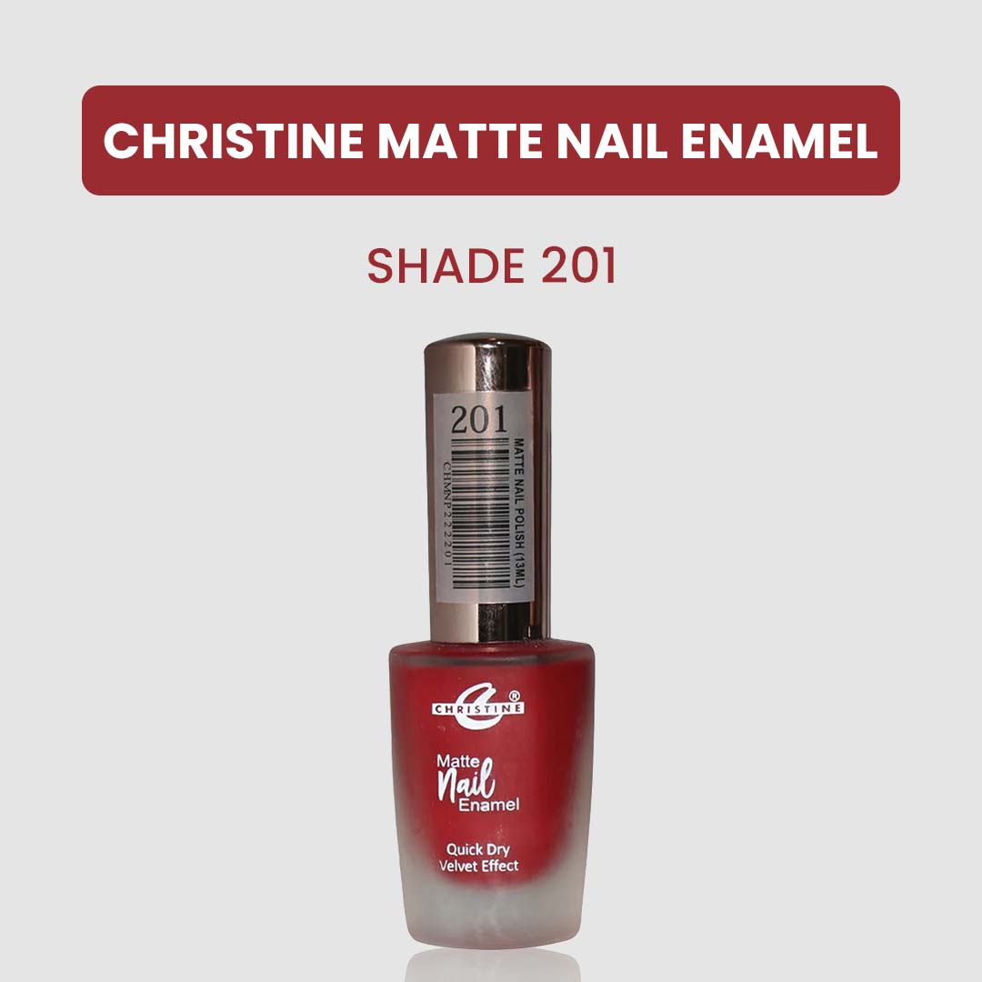 Christine Matte Nail Enamel Shade-201 - FlyingCart.pk