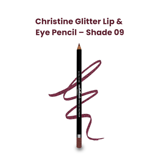 Christine Glitter Lip & Eye Pencil – Shade 09 - FlyingCart.pk