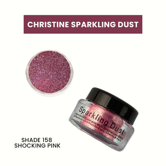 Christine Sparkling Dust – Shade 158 Shocking Pink - FlyingCart.pk