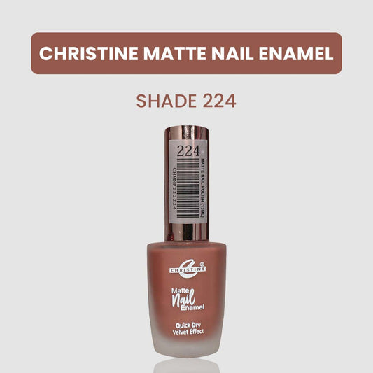 Christine Matte Nail Enamel Shade-224 - FlyingCart.pk