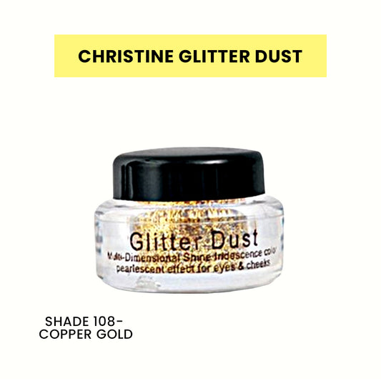 Christine Glitter Dust – Shade 108 Copper Gold - FlyingCart.pk