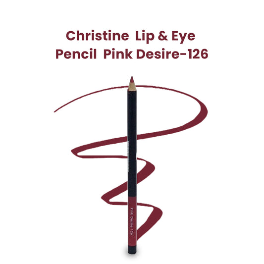 Christine Lip & Eye Pencil Pink Desire-126 - FlyingCart.pk