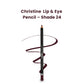 Christine Lip & Eye Pencil – Shade 24 - FlyingCart.pk