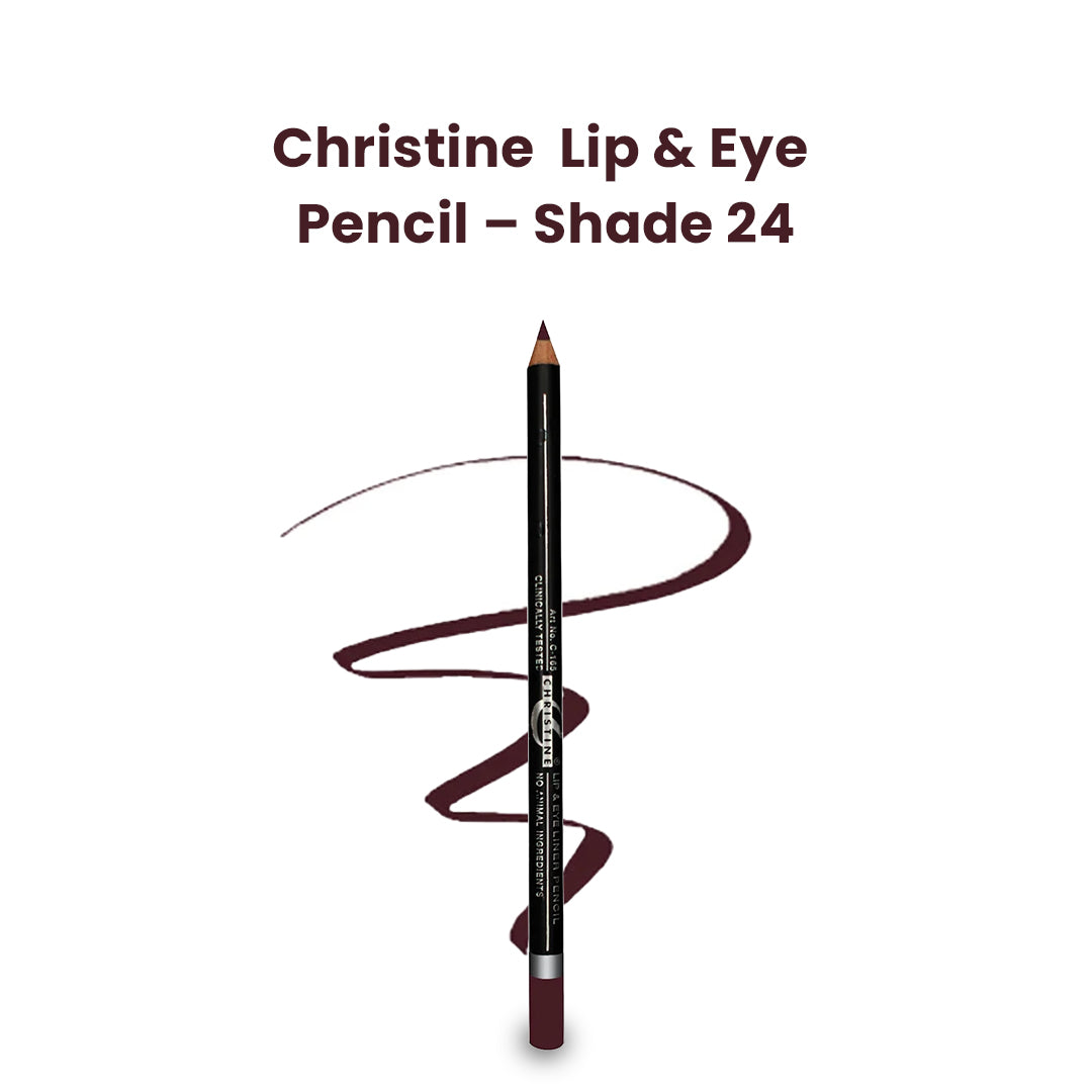 Christine Lip & Eye Pencil – Shade 24 - FlyingCart.pk