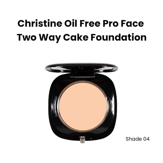 Christine Oil Free Pro Face Two Way Cake Foundation – 04 - FlyingCart.pk