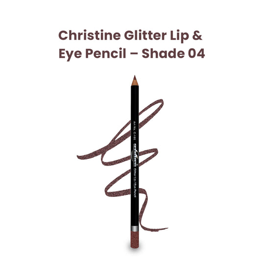 Christine Glitter Lip & Eye Pencil – Shade 04 - FlyingCart.pk