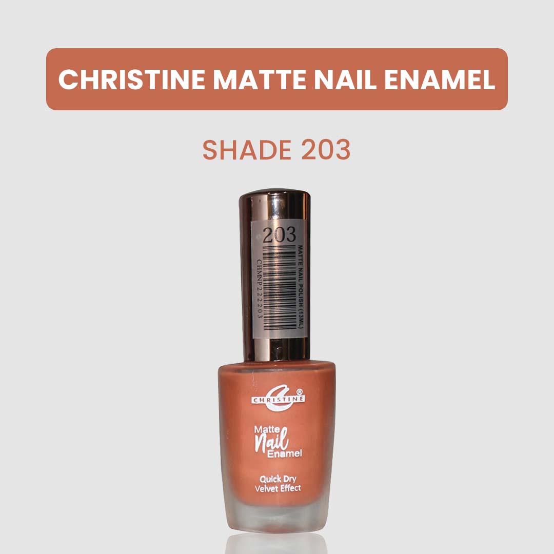 Christine Matte Nail Enamel Shade-203 - FlyingCart.pk