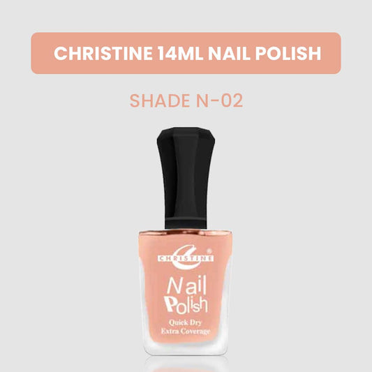 Christine 14ml Nail Polish – Shade N-02 - FlyingCart.pk