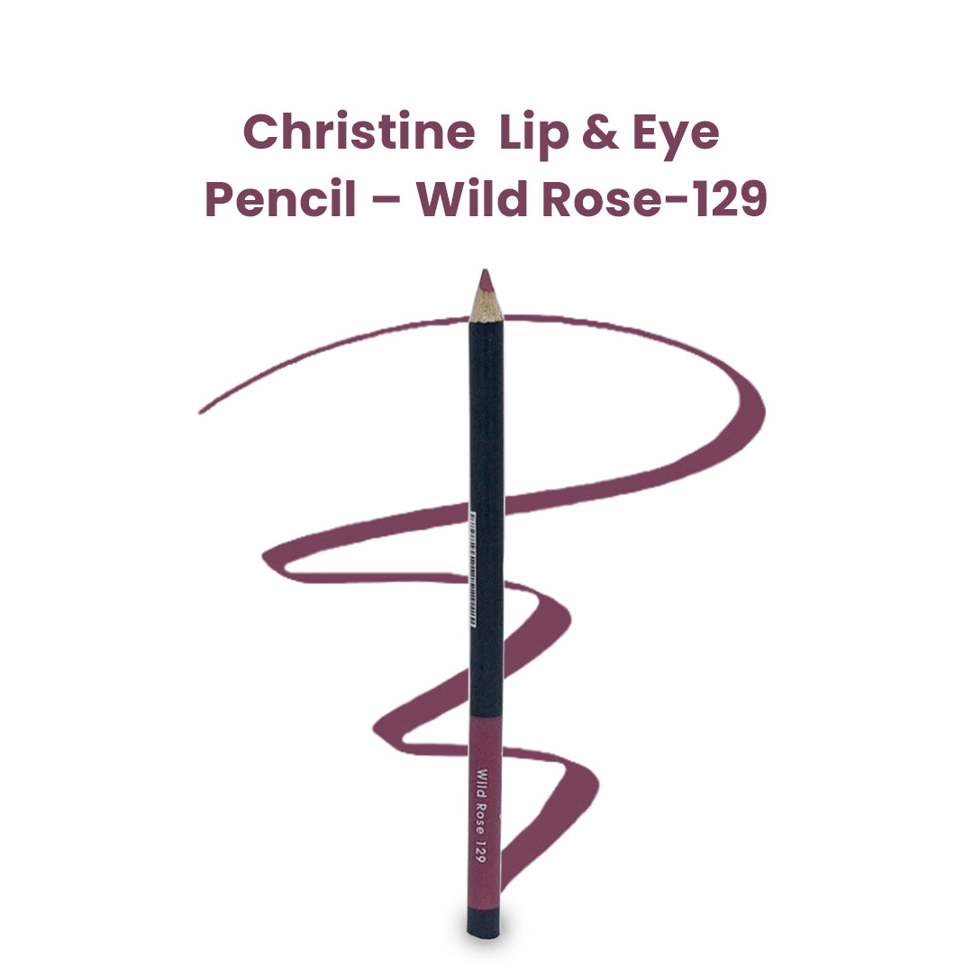 Christine Lip & Eye Pencil Wild Rose-129 - FlyingCart.pk