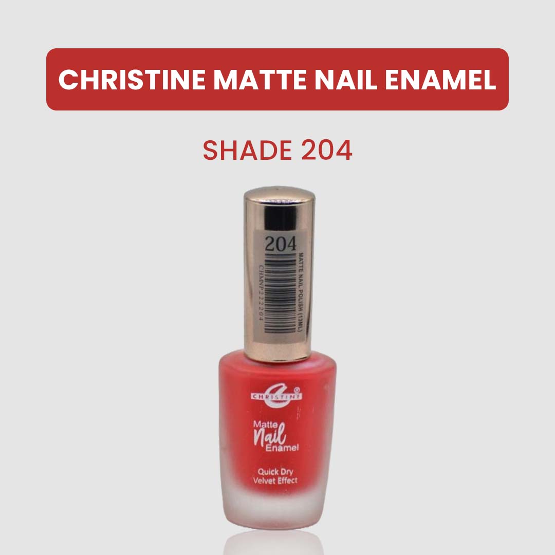 Christine Matte Nail Enamel Shade-204 - Flyingcart.pk