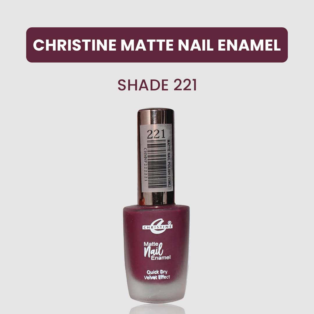 Christine Matte Nail Enamel Shade-221 - FlyingCart.pk