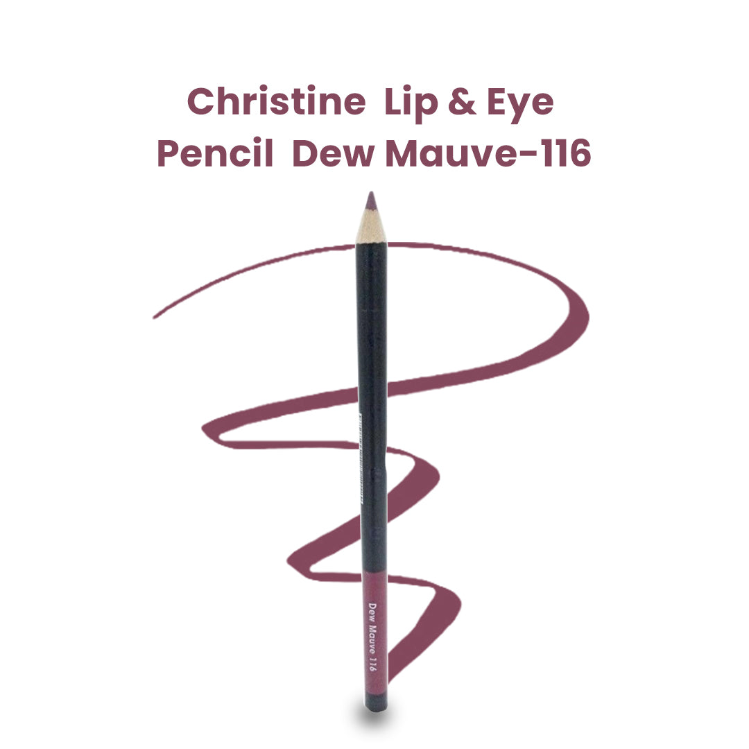 Christine Lip & Eye Pencil Dew Mauve-116 - FlyingCart.pk