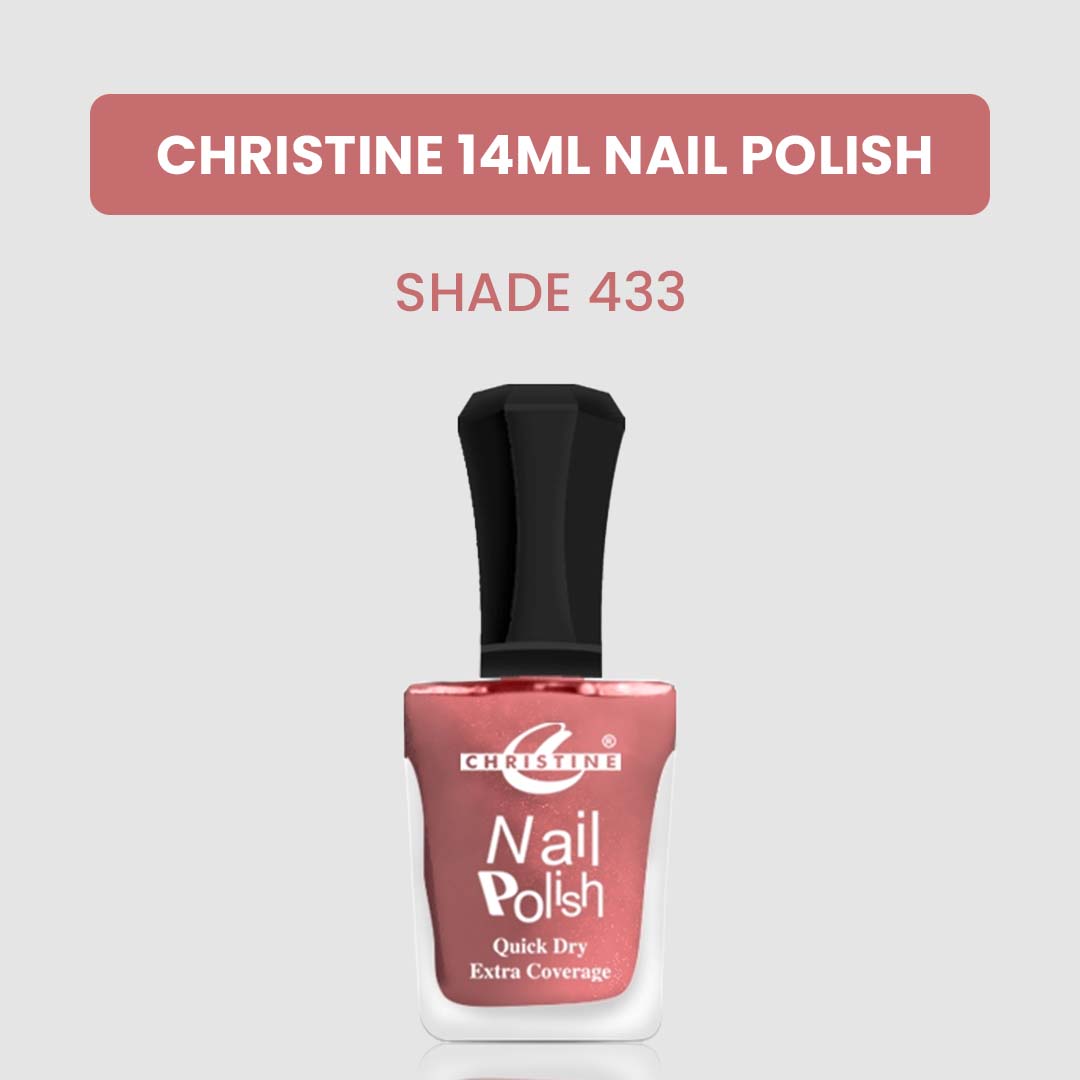 Christine 14ml Nail Polish – Shade 433 - Flyingcart.pk