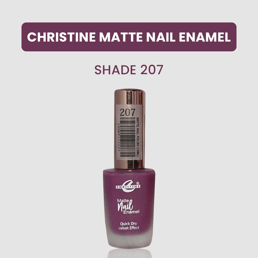 Christine Matte Nail Enamel Shade-207 - FlyingCart.pk