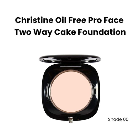 Christine Oil Free Pro Face Two Way Cake Foundation – 05 - FlyingCart.pk