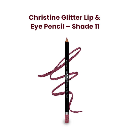 Christine Glitter Lip & Eye Pencil – Shade 11 - FlyingCart.pk