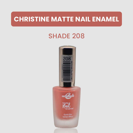 Christine Matte Nail Enamel Shade-208 - FlyingCart.pk