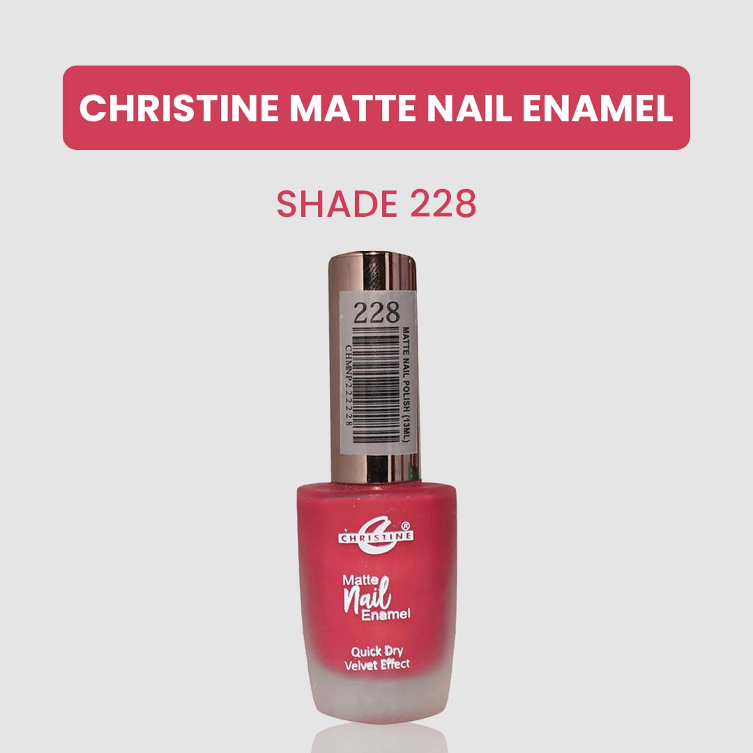 Christine Matte Nail Enamel Shade-228 - FlyingCart.pk