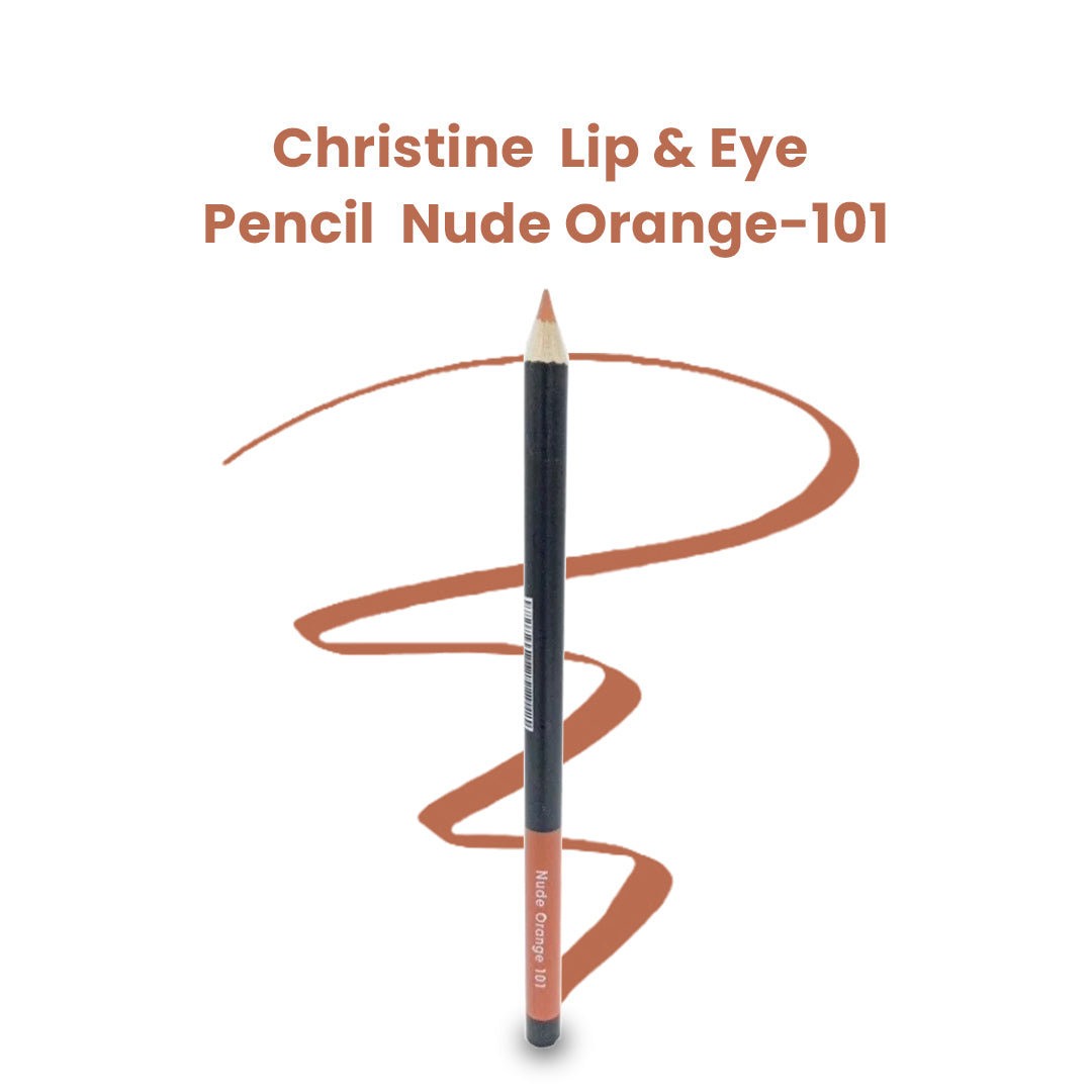 Christine Lip & Eye Pencil Nude Orange-101 - FlyingCart.pk