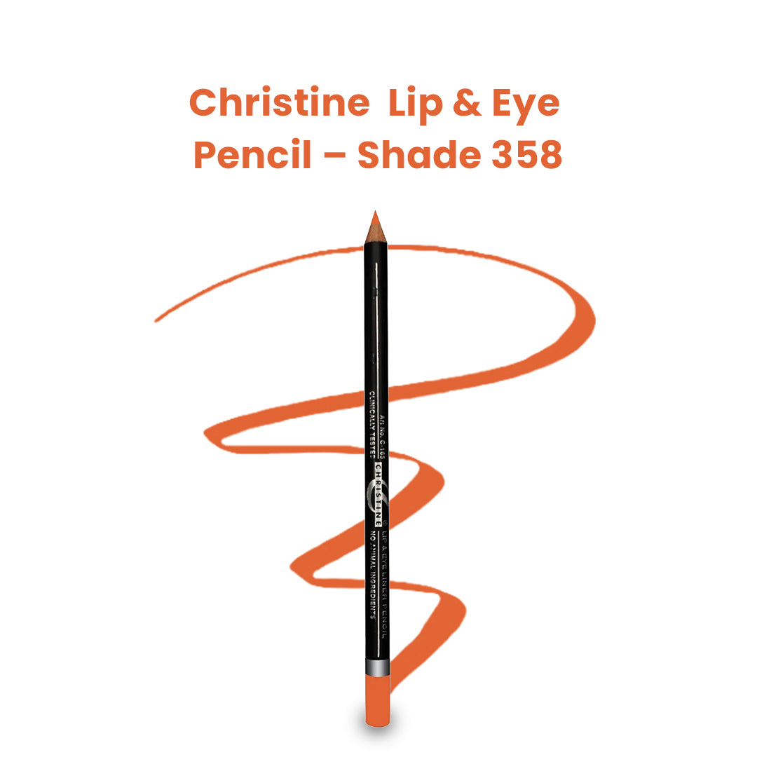 Christine Lip & Eye Pencil – Shade 358 - FlyingCart.pk